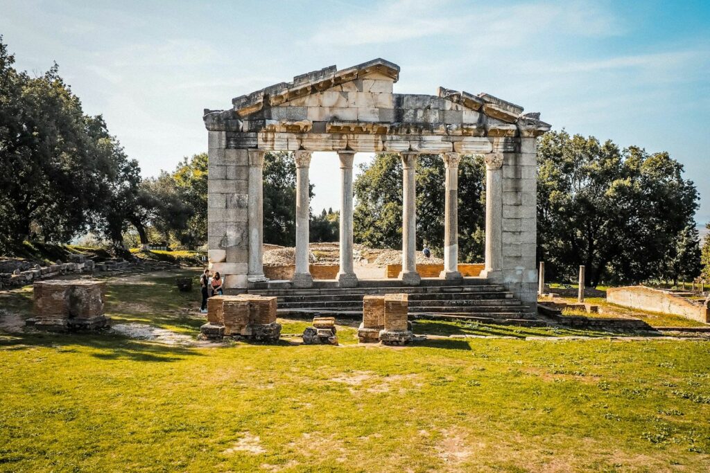 Monument of the Agonothetes in the Apollonia Archaeological Park, near Fier